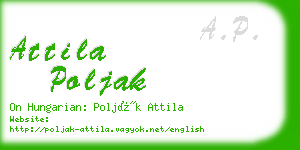 attila poljak business card